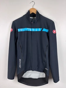 Mens Castelli Perfetto Gore Windstopper Cycling Jacket Navy Blue Size L - Picture 1 of 9