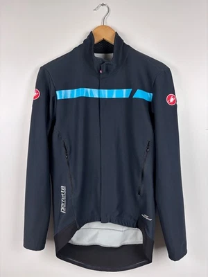 Mens Castelli Perfetto Gore Windstopper Cycling Jacket Navy Blue Size L - Image 1 of 4