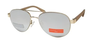 NEW ADRIENNE VITTADINI 4435 SUNGLASSES 717 PILOT GOLD METAL & PLASTIC FULL-RIM - Picture 1 of 8