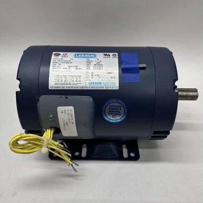 BRAND NEW Leeson G120076.00 C145T34DB12D Electric Motor 2HP 3490RPM 60Hz - Image 1 of 4