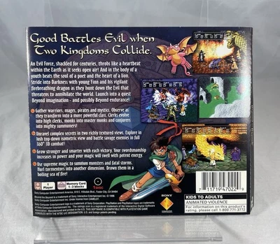 Beyond the Beyond PS1 (Sony PlayStation 1, 1996) OEM BACK ARTWORK ONLY! - Image 1 of 4