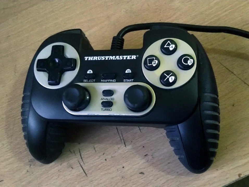 Thrustmaster Dual Trigger Gamepad Blue PC/PS2 2.0 Rare - Image 1 of 1
