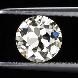 ANTIGUO DIAMANTE TALLA EUROPEA 1ct 6,8 mm certificado GIA S-T SI1 VINTAGE SUELTO NATURAL - Imagen 1 de 2