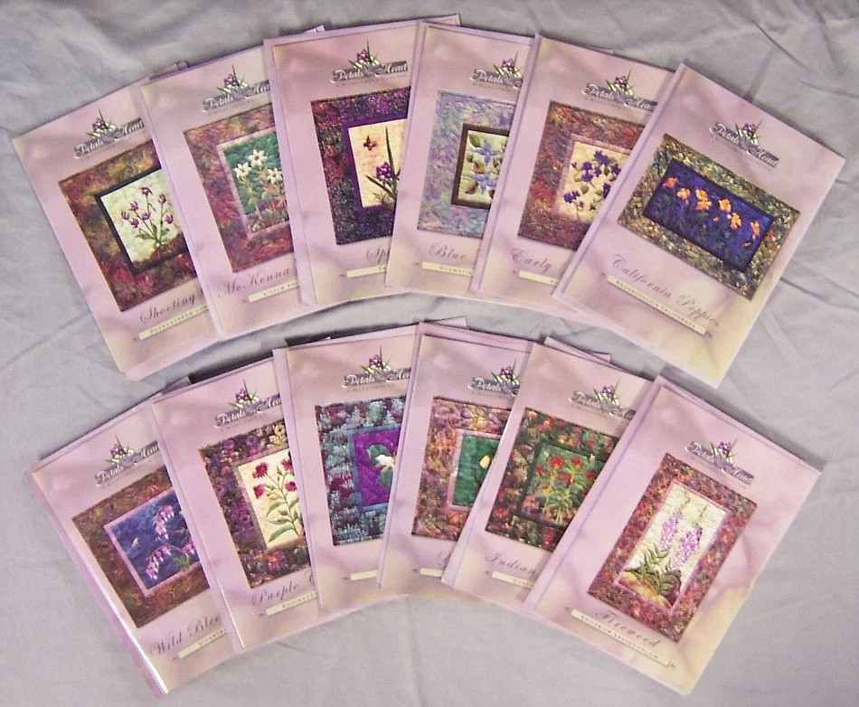 Edredón artístico de flores silvestres McKenna Ryan PETALS OF MY HEART PATRONES SIN CORTAR - ¡Tú eliges! Foto 1 de 3