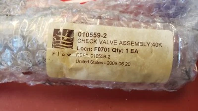 NOVO OEM Flow International Corp 010559-2 Válvula de Retenção Intensificadora CONJUNTO 40k - Imagem 1 de 4
