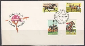 Australia Scott 691-4 FDC - Horse Racing - Picture 1 of 1