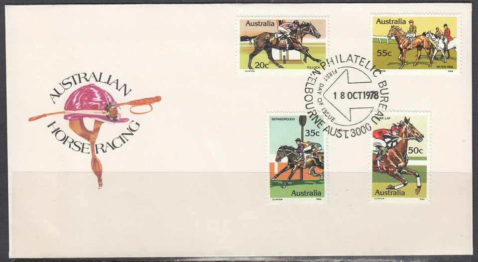 Australia Scott 691-4 FDC - Horse Racing - Image 1 of 1