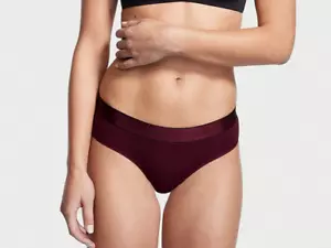 NEW ~ Victoria Secret ~Cotton Tagless Hipster Panties /maroon / Size M 170/72A - Picture 1 of 4