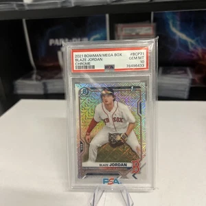 2021 BOWMAN MEGA BOX CHROME #BCP71 BLAZE JORDAN PSA 10 - Picture 1 of 2