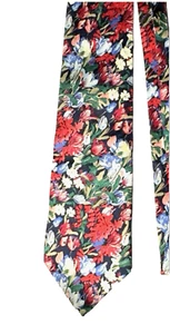 Neu ohne Etikett Vintage Liberty of London lebendige geblümte Seidenkrawatte 59" L, 4" W - Bild 1 von 3