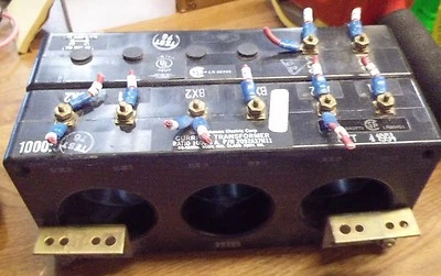 WESTINGHOUSE CURRENT TRANSFORMER 1000:5 A P/N 2092A37H11 10KV 600V 50-400HZ (T4) - Image 1 of 4