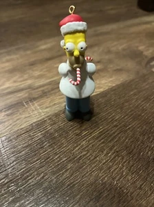 Homer Simpson Weihnachtsschmuck Zuckerstange im Mund - Bild 1 von 4