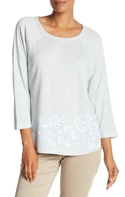 Tommy Bahama 153437 Mujer Monstera Mash Manga 3/4 Camiseta Talla Pequeño Foto 1 de 2