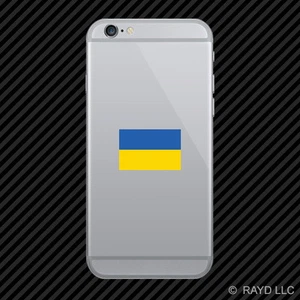 Ukrainian Flag Cell Phone Sticker Mobile Die Cut Ukraine - Photo 1 sur 1