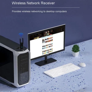 USB 3.0 1200Mbps USB Wifi Wireless Adapter Network Card AP Wifi Dongle USB LAN - Zdjęcie 1 z 6