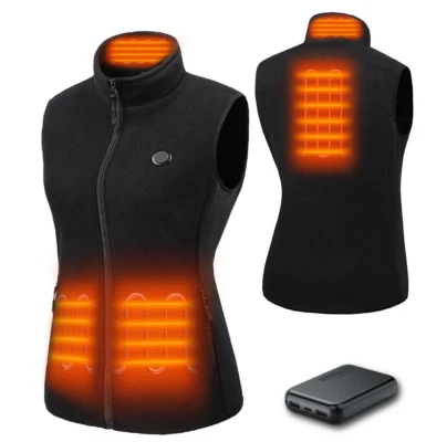 Womens Fleece Heated Gilet with 10000mah Power Bank - XL (HC09) - Image 1 of 3