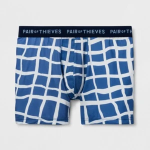 Coppia Slip Boxer Ladri Ultra Leggero Vestibilità Accogliente 1pz Uomo S 28-30 Blu NUOVI - Foto 1 di 6
