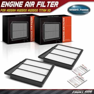 2x Filtro de Ar do Motor para Nissan NV2500 NV3500 2017-2021 TITAN XD 2016-2023 5,6L - Imagem 1 de 4