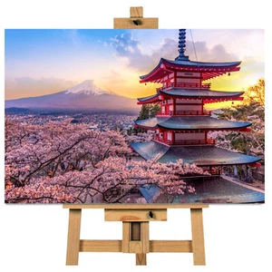 Fujiyoshida Japan Blossom Wall Art Quadro Stampa Pronto da Appendere - Foto 1 di 1
