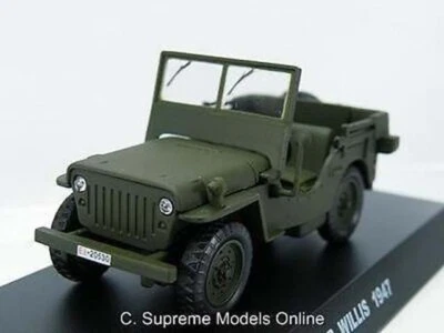 JEEP WILLIS MODEL CAR 1947 MILITARY POLICE 1:43 SCALE ARMY CARABINIERI WILLYS K8 - Image 1 of 4