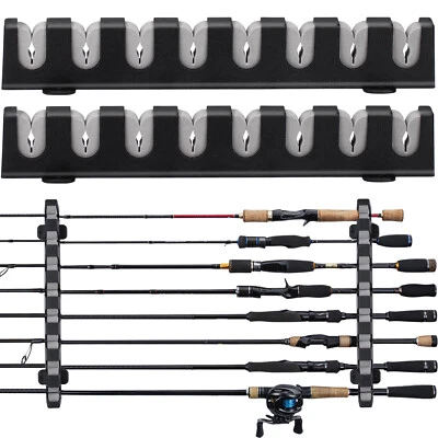 THKFISH Fishing Rod Pole Holder Storage for Wall & Garage Ceiling Mount, Great Fishing