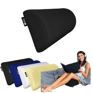 Half Moon Pillow Memory Foam Bolster Cushion Knee Neck Leg Support Pain Relief - Picture 1 of 21