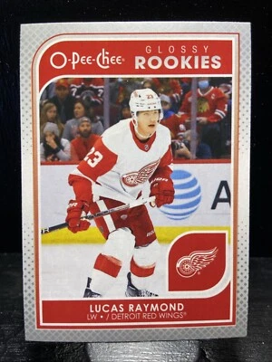 Rc Centered LUCAS RAYMOND 2021-22 UPPER DECK SERIES 2 O-PEE-CHEE ROOKIES GLOSSY - Image 1 of 2