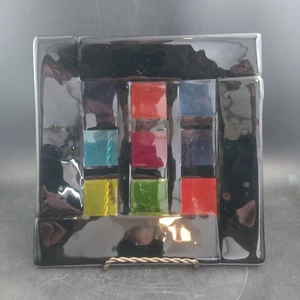 Fused Art Glass Trinket Dish Colorful Beautiful 7.75" Selling OBO - Picture 1 of 5