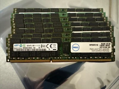 Samsung 128GB 8x 16GB 2Rx4 PC3L-12800R ECC REG Server RAM, Dell Certified Memory - Image 1 of 3