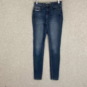 Mudd Jeans Womens 3 Blue High Rise Jean Legging Stretch Med Wash Denim - Picture 1 of 16
