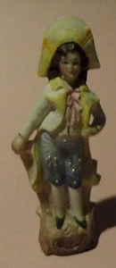 FIGURA DE PORCELANA GRAFENTHAL Art Nouveau ALEMÁN CABALLERO Hombre Niño Antigua Bisque - Imagen 1 de 7