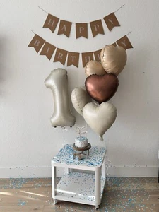 1st Birthday Party Decor Cake Topper Balloon Baby Birthday Baby Boy - Picture 1 of 9