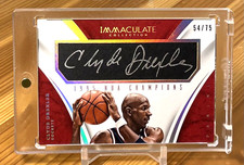 Clyde Drexler 2014-15 Immaculate Collection NBA Champions Signatures Auto /75