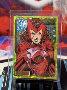 2024 Marvel Allegiance Infinity Scarlett Witch Yellow Crackle #’d 133/149 - Picture 1 of 2