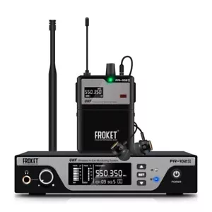 UHF Wireless In Ear Monitor System Monitoring Kopfhörer für Bühne Sänger Schallplatte - Bild 1 von 12