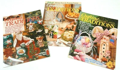 Lot of 3 Vtg Crafting Traditions Magazines Christmas Spring Wedding Easter More - Image 1 of 2
