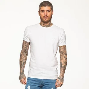 Enzo Camiseta Hombre Corte Slim Casual Algodón Liso Cuello Redondo Manga Top - Imagen 1 de 53