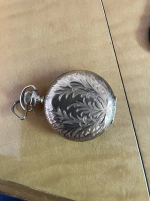 Waltham 14K Yellow Gold Engraved White Roman Dial Pocket Watch - Image 1 of 4