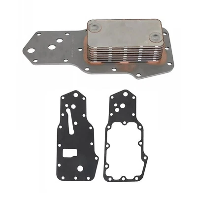 3pcs 3918293 Oil Cooler w/ Gaskets For Dodge Cummins 5.9L 6B 6BT 1989-1997 - Image 1 of 4