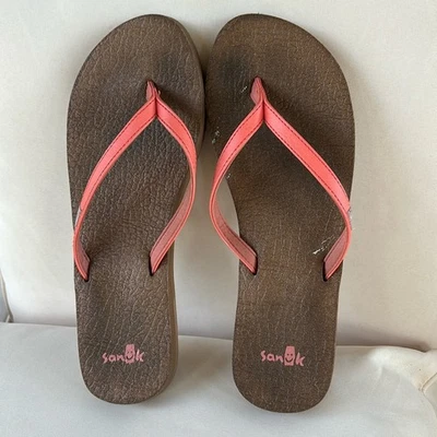 Chanclas Sanuk naranja talla 9 Foto 1 de 4