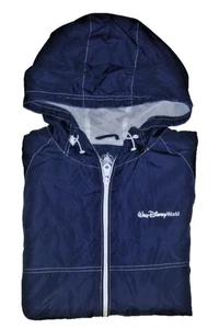 Chaqueta cortavientos para mujer Walt Disney World azul marino blanco forrada de malla con cremallera talla S - Imagen 1 de 4