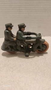 ¡Juguete de motocicleta Harley Davidson de hierro fundido vintage para 2 pasajeros! - Imagen 1 de 15