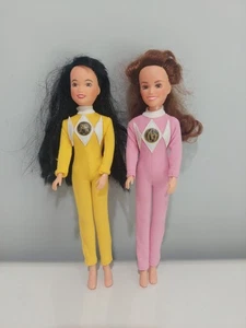 1994 Mighty Morphin Power Rangers Kimberly And Trini Doll Bandai Dolls 8.5" - Picture 1 of 6
