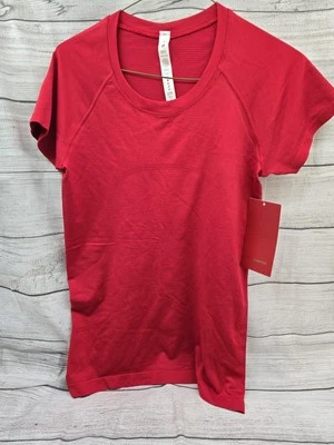 Lululemon SWIFTLY TECH короткий рукав 2,0 красный китайский Новый год размер 8 РЕДКАЯ - Изображение 1 из 4