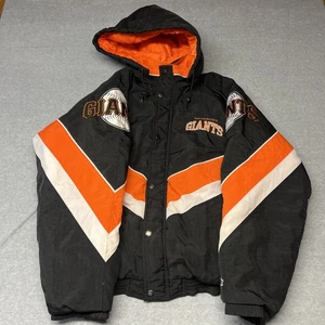 Vintage Starter Mens Jacket Large San Francisco Giants Baseball Full Zip 90s - Picture 1 of 19
