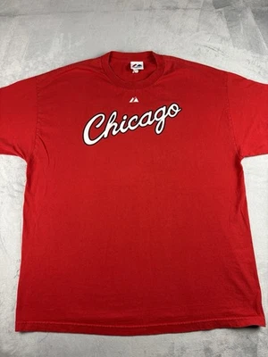 Camisa majestuosa roja vintage Chicago Bulls Scottie Pippen #33 para hombre 2XL Foto 1 de 4