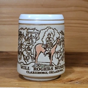 4" Tall Souvenir Coffee Cup Will Rogers Museum Claremore Oklahoma - Picture 1 of 5