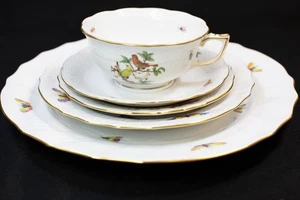 Herend Rothschild Vogel 5-teiliges Gedeck in RO-12, 4, 8 & 6 Muster (KMT8) - Bild 1 von 18
