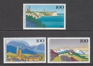 ALEMANIA - 1993 ARTE, PAISAJES Juego de 3 Pinturas Estampillada sin montar o nunca montada - Imagen 1 de 1