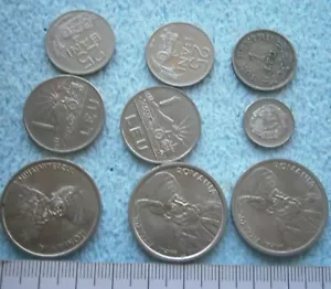 ROMANIA LOT COIN COINAGE MONEY CURRENCY 100 LEU BANI MONEDĂ ROMÂNIA 1991 92 1924 - Picture 1 of 4
